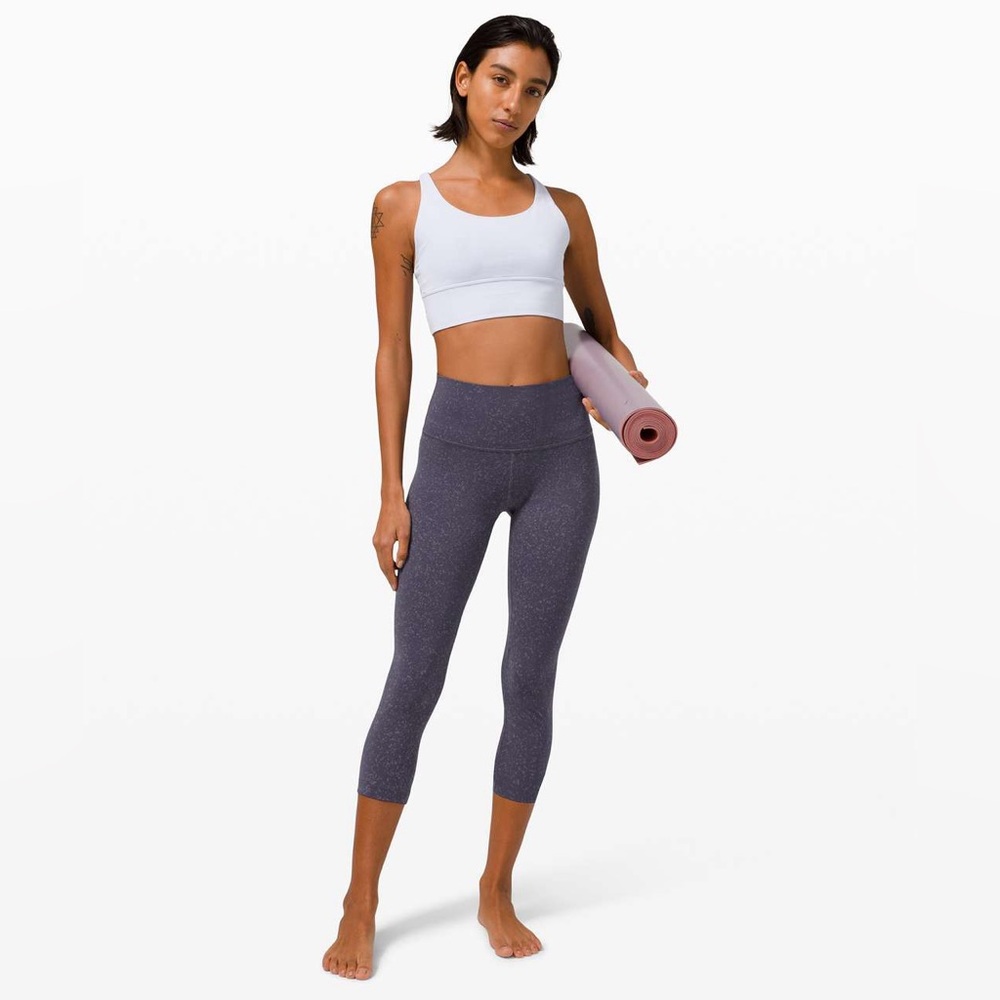 Lululemon Wunder Under High-Rise Crop 21" *Spray Full-On Luxtreme size 8